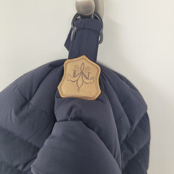 Mackage Down Puffer Jacket Mens 38 Medium Leather Trim Coat - Picture 8 of 11